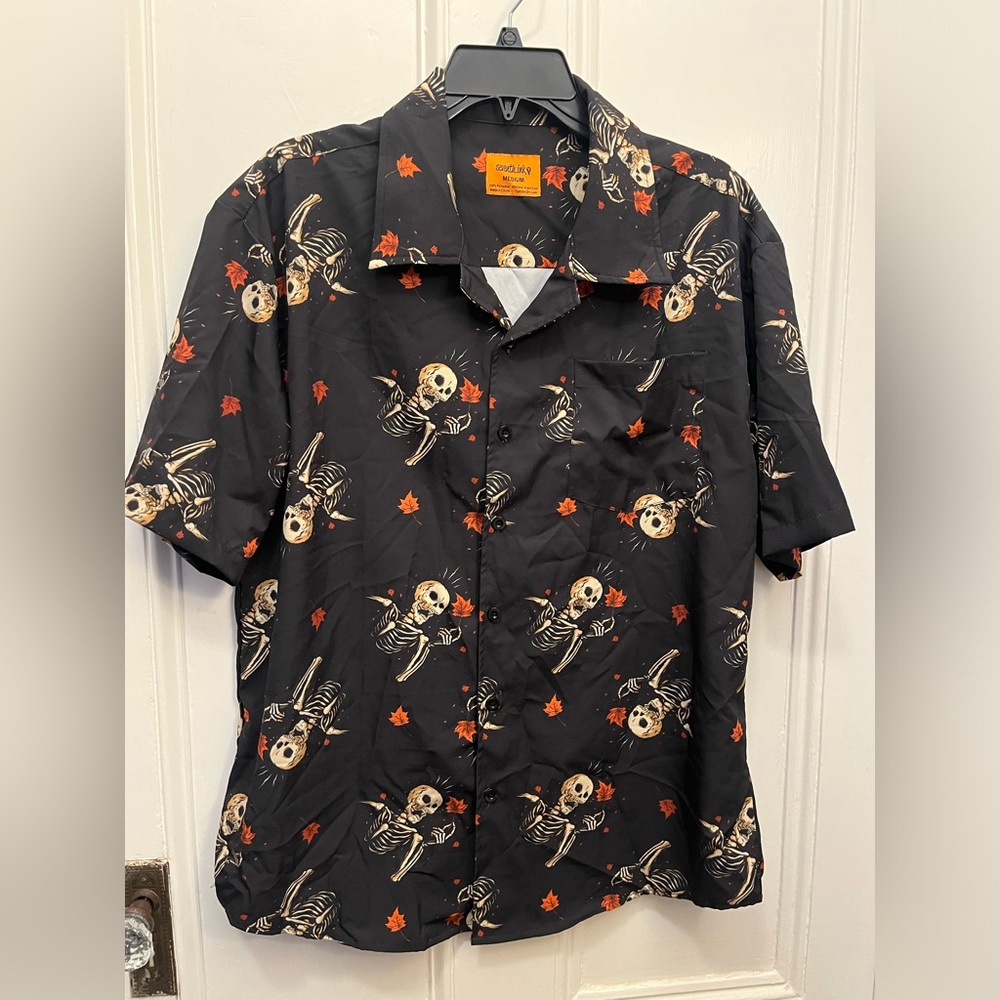 Fall Skeleton Men’s Button-down
